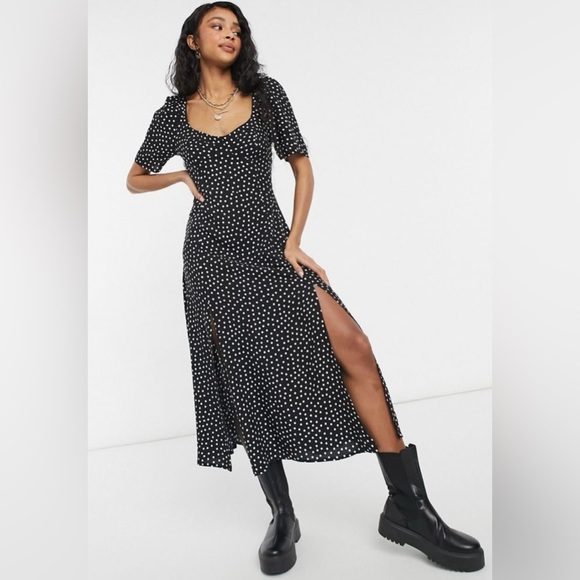 ASOS Dresses & Skirts - ASOS black and white polka dot dress SIZE: 4